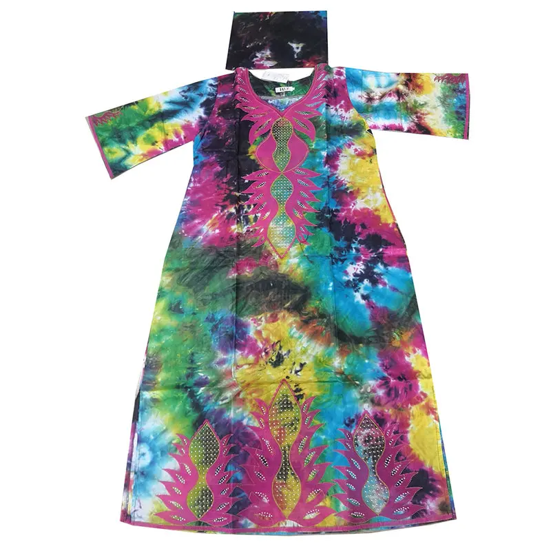 MD bazin riche dashiki/платье для женщин размера плюс, длинное платье в африканском стиле, женская одежда с принтом, платья с вышивкой - Цвет: Green-P