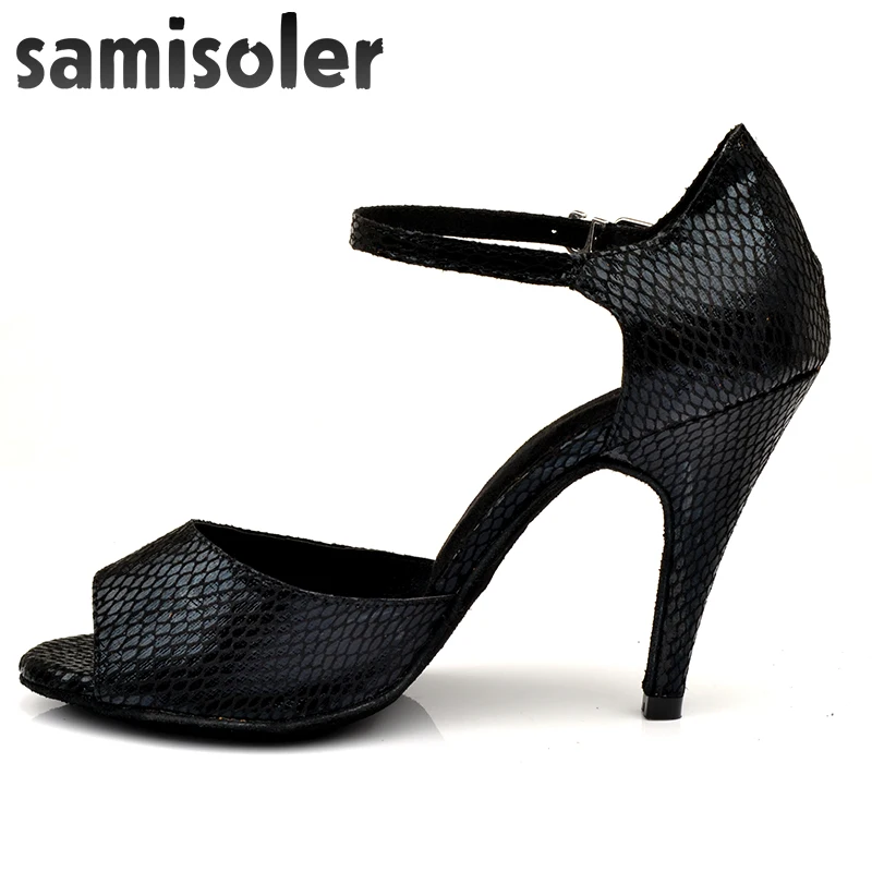 Samisoler/Черная Новинка; Тканевая обувь с блестящими лентами для бальных танцев; модная танцевальная обувь для женщин; конкурс латиноамериканских танцев