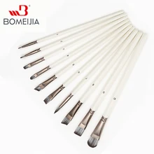 10 шт художественные набор кистей для рисования для акриловая акварель маслом гуашь Краски, искусство, уход за кожей лица и тела профессиональный миниатюрный Painging комплект