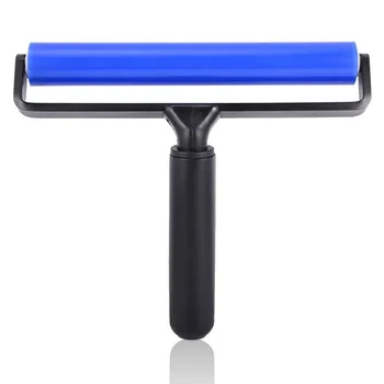 

8-Inch Silicone Soft Rubber Pasting Roller Squeegee Rolling Wheel Sticky Deadener for Film Application Craft