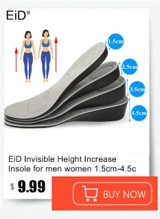 EiD 3-9cm Invisible Height Increase Insole Cushion Height Lift Adjustable Cut Shoe Heel Insert Taller Support Absorbant Foot Pad