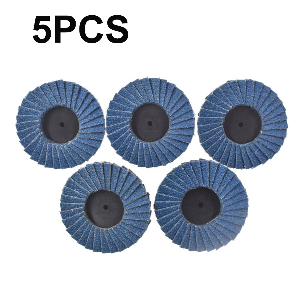 5 шт 2 дюйма 60 зернистость круглый заслонка шлифовальный диск набор синий низкий