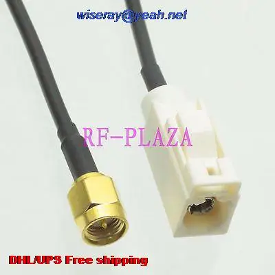 

DHL/EMS 50 pcs Cable 6inch Fakra SMB B 9001 female to SMA male RG174 RF Pigtail jumper cable with one year warranty-A2