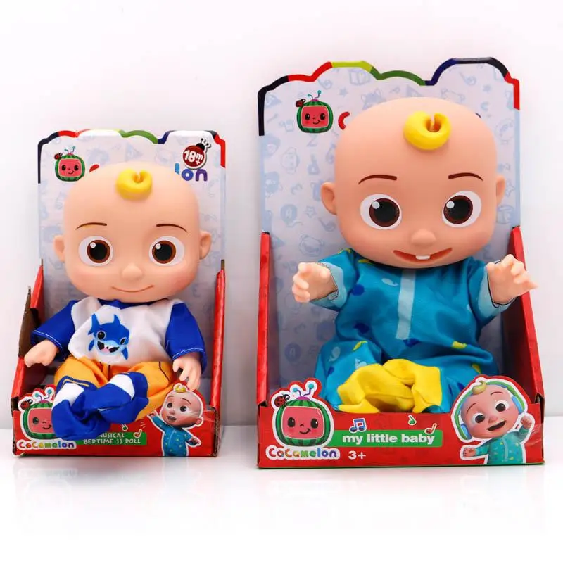 Новый продукт Cocomelon арбуз школьный автобус виниловая кукла Jojo Comfort Doll с музыкой
