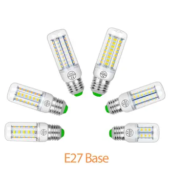 E14 Chandelier 3W 5W 7W 9W 12W 15W Home G9 Bulb AC 220V E27 LED Corn Light B22 LED Candle Lamp Energy Saving Bombillas 5730 Chip 1