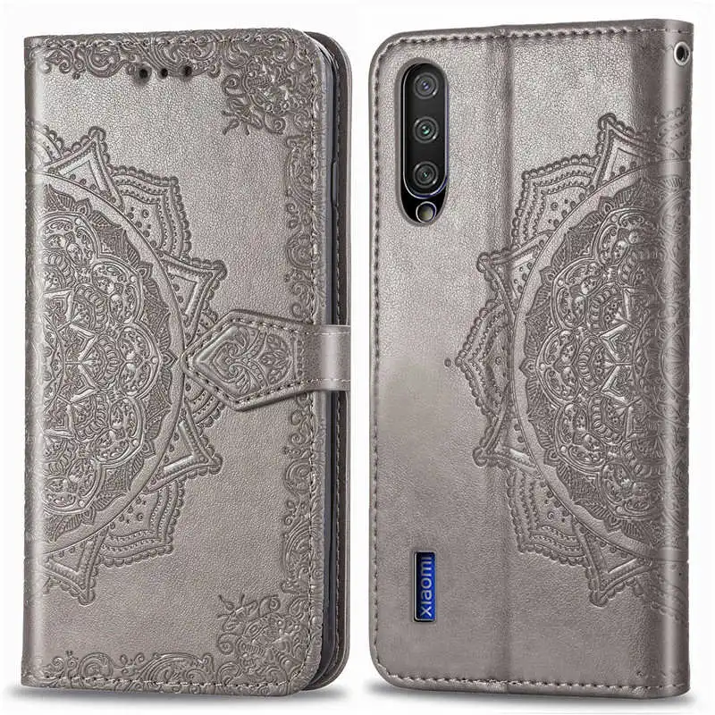 Чехол-бумажник для Xiao mi Red mi 5 Plus 5A 6 6A 7 Note 5 6 7 K20 Pro Go F1 mi 8 9 SE 9T CC9 CC9e A2 A3 Lite Pro Max 3 Play - Цвет: Gray