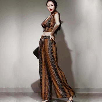 

New arrival women temperament two-piece set short basic shirt comfortable loose long pant high quality fashion women set