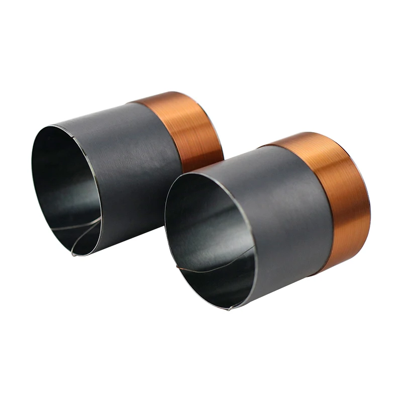 35.5MM Bass Voice Coil Black Aluminum Skeleton Copper Wires 100W-250W High Power Voice Coil For Speaker Accessories 6-8OHM 2pcs
