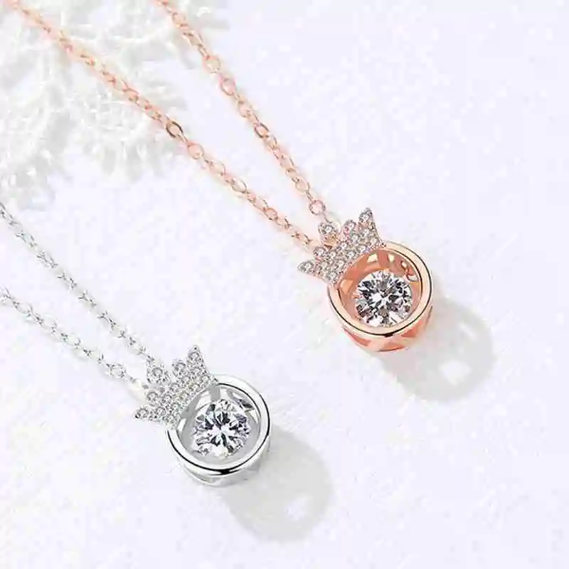 Crown Sparkling Dance Necklace For 
