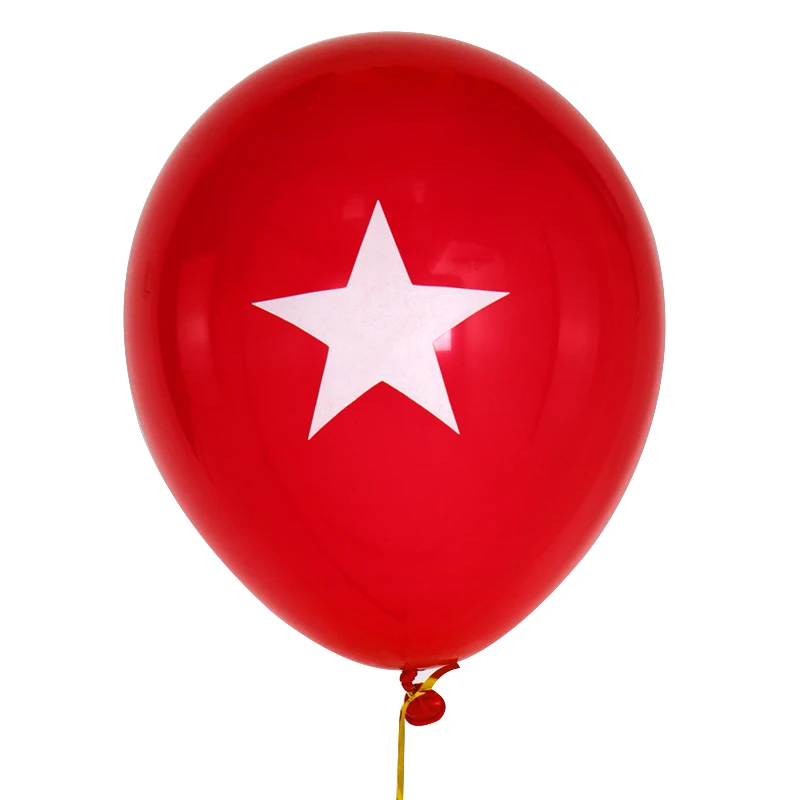 10pcs/lot 2.3g 10inch Blue Red Captain America shield Balloon Classic hero thelatex balloon Birthday Party supplies kids toys