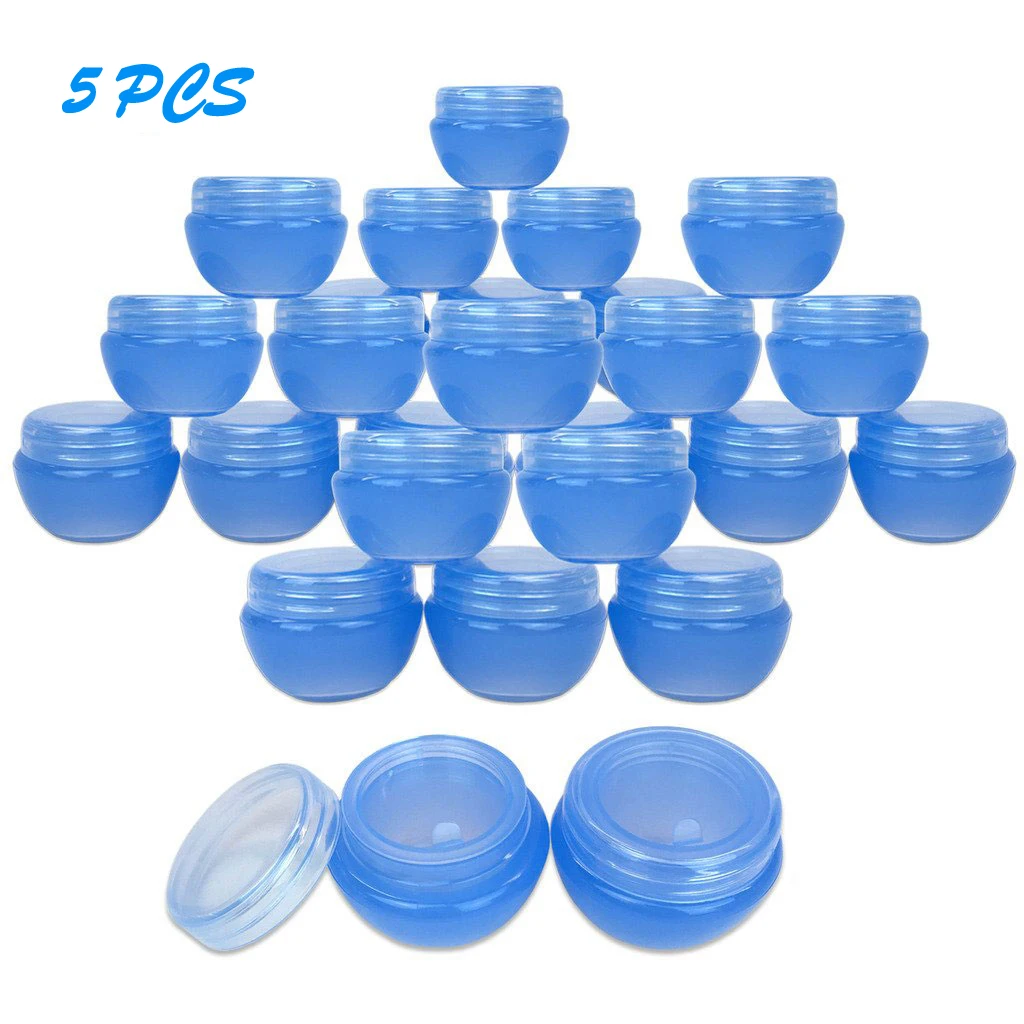 

5pcs 5g/10g/20g/30g Container Jars with Inner Liner for BB cream Salves Creams Lotions Makeup Cosmetics Nail Accessories