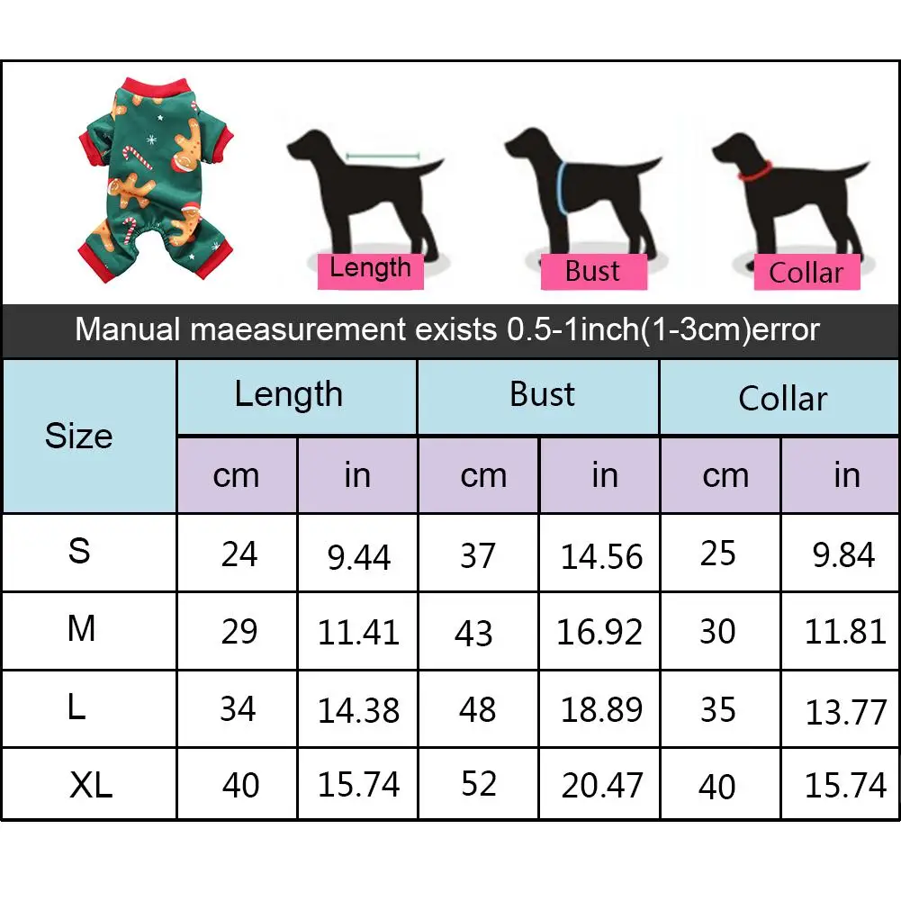 Рождественская Одежда для собак, пижамы для собак, комбинезон, рождественский подарок, одежда, футболка, теплая одежда для собак, костюм