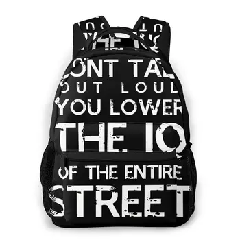 

Sherlock - Don't Talk Out Loud Backpack for Girls Boys Travel Rucksack Sherlock Printing