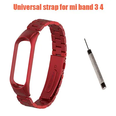 Style 2 with tool Металлический ремешок для mi Band 4 3 ремешок Xiao mi браслет из нержавеющей стали mi Band 3 4 ремешок для mi Band 4 3 браслеты Pulseira - Цвет: Style 2 with tool
