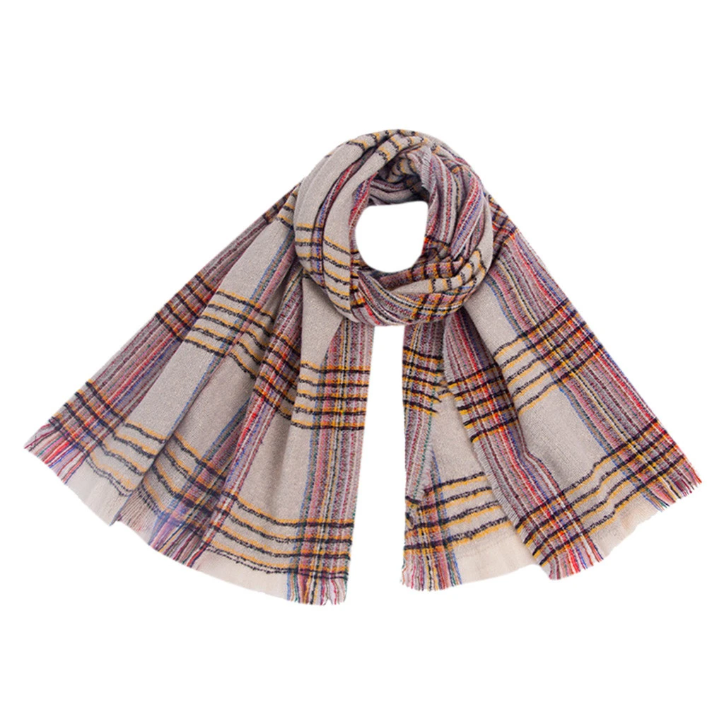 Hot 2019 New Spring Winter Scarf For Women Plaid Warm Cashmere Scarves Shawls Female Wraps Blanket Lady 919