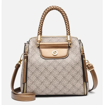 

2020 New Designers Fashion Women PU Leather Bag Large Capacity Shoulder Bags Casual Tote Simple Top-handle HandBags