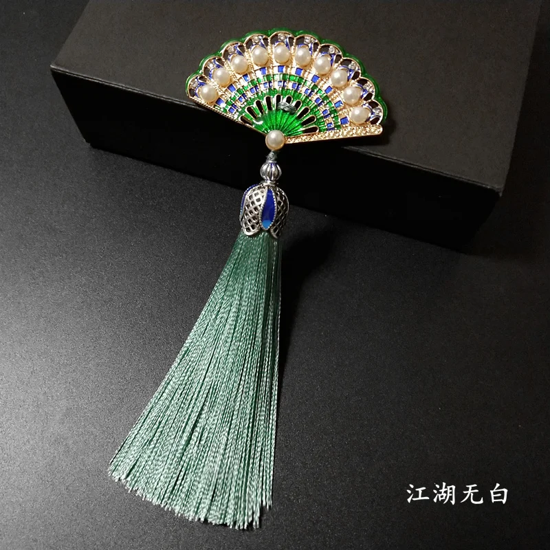 Китайская классическая эмалированная брошь с кисточкой cheongsam подвеска на