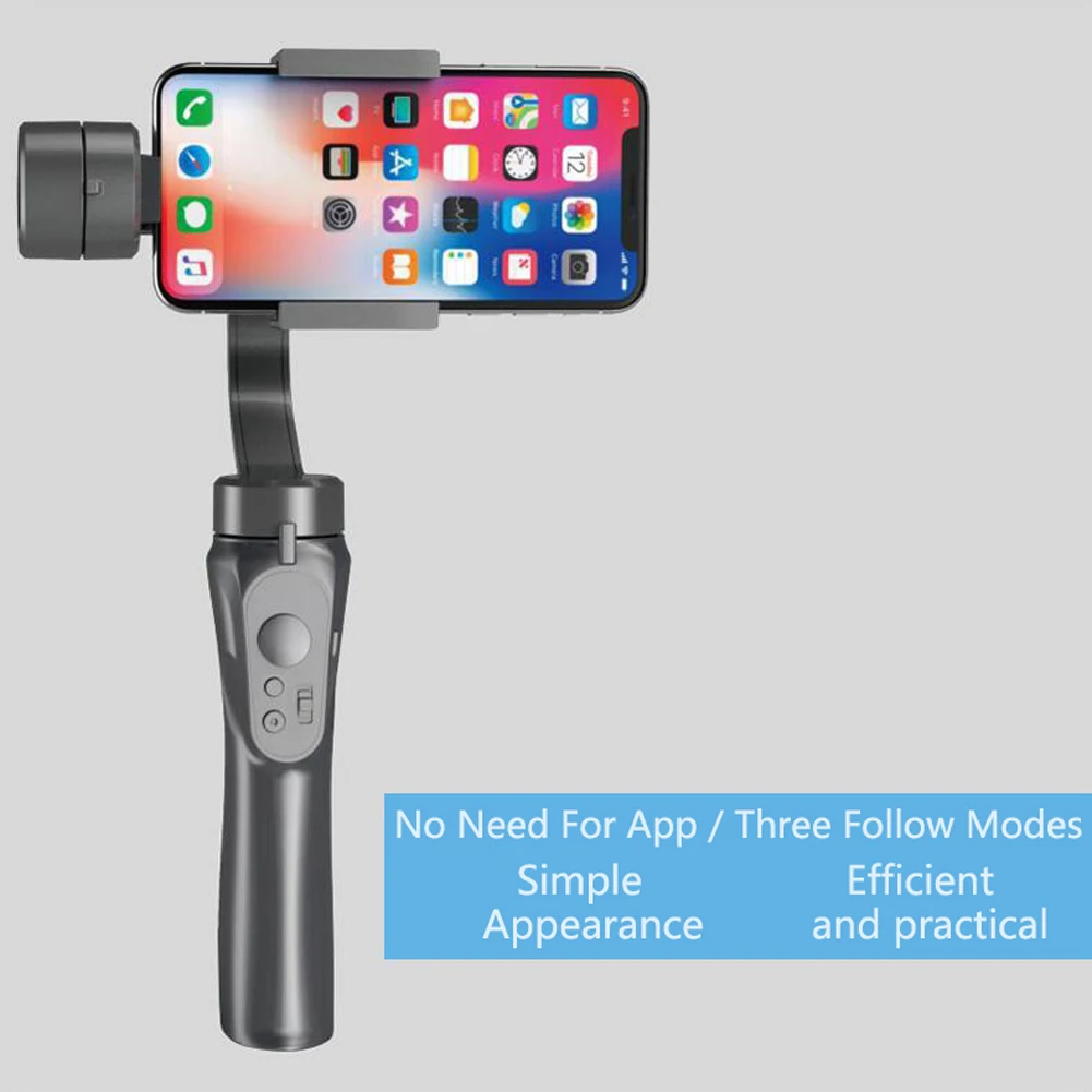  3 Axis Handheld Gimbal Stabilizer with Selfie stick tripod For Smartphone mobile phone iphone GoPro
