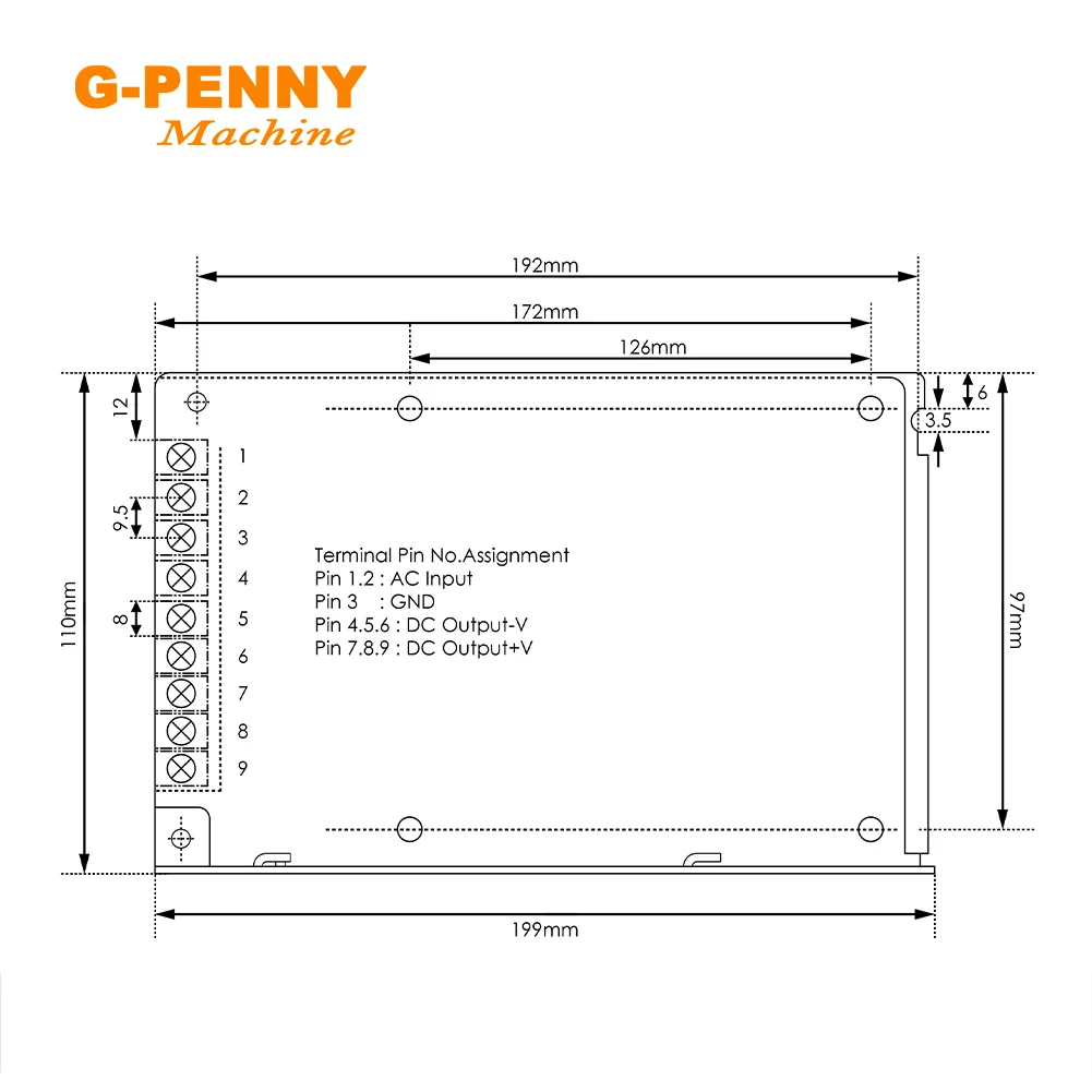 fonte de alimentacao dc 200w entrada 90 01