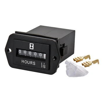 

HM002 AC110-250V Timer Mechanical Hour Meter Hourmeter for Engine Generator Boat Motorcross Motor Truck Tractor