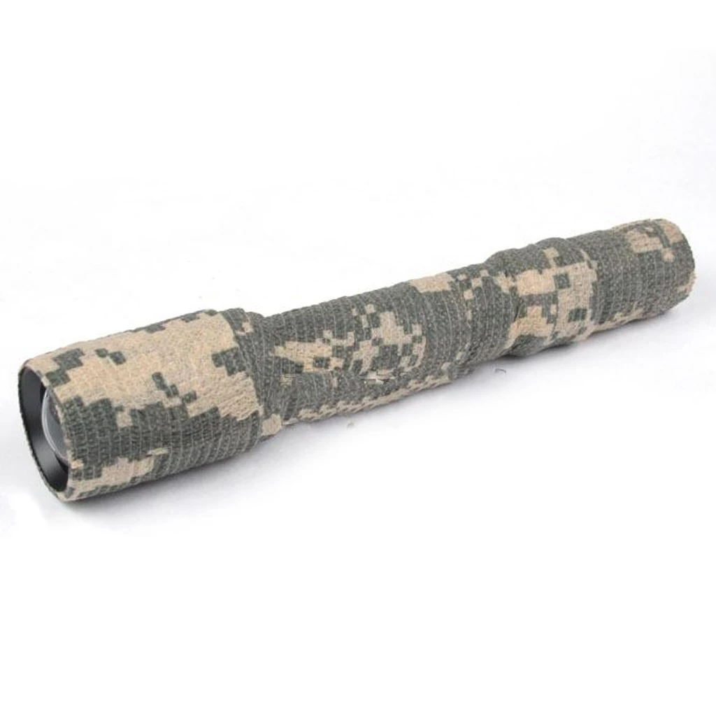 Adhesive Camouflage Wrap Rifle Hunting Tape Waterproof Camo Stealth Tape - Woodland Camo