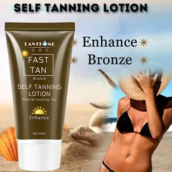 

Fast Suntan Cream Fast Solarium Tanning Lotion Self Tanner for Face and Body Bronzer Cream Naturalize Tanning Sun Tan Body Found