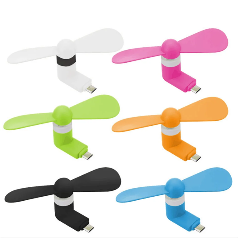 Portable Micro USB Cooling Fan Mute Mini Cooler For Android Mobile Cell Phone 