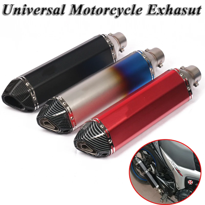 Ceny 470mm rury wydechowej motocykla ucieczka uniwersalny zmodyfikowany skuter tłumik DB zabójca tłumik do Z250 MT 03 ATV Dirt Bike Dirt bik