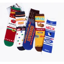 10 шт. = 5 пар женских носков осенние и зимние новые модные забавные женские носки