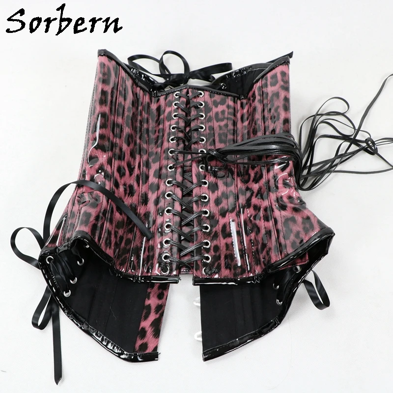 Sorbern Custom Color Corset Women Fetish U-Shaped Cup Support Breast Steel Corset With Corset Lace Up Back Hourglass