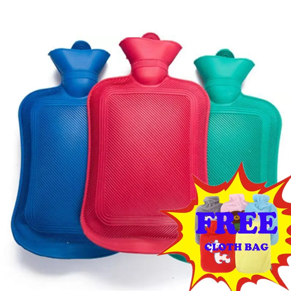 Bolsa de agua caliente de goma para niñas, bolsa de mano de goma de alta densidad, portátil, cálida, para calentar, para invierno, 500ML- 2000ML