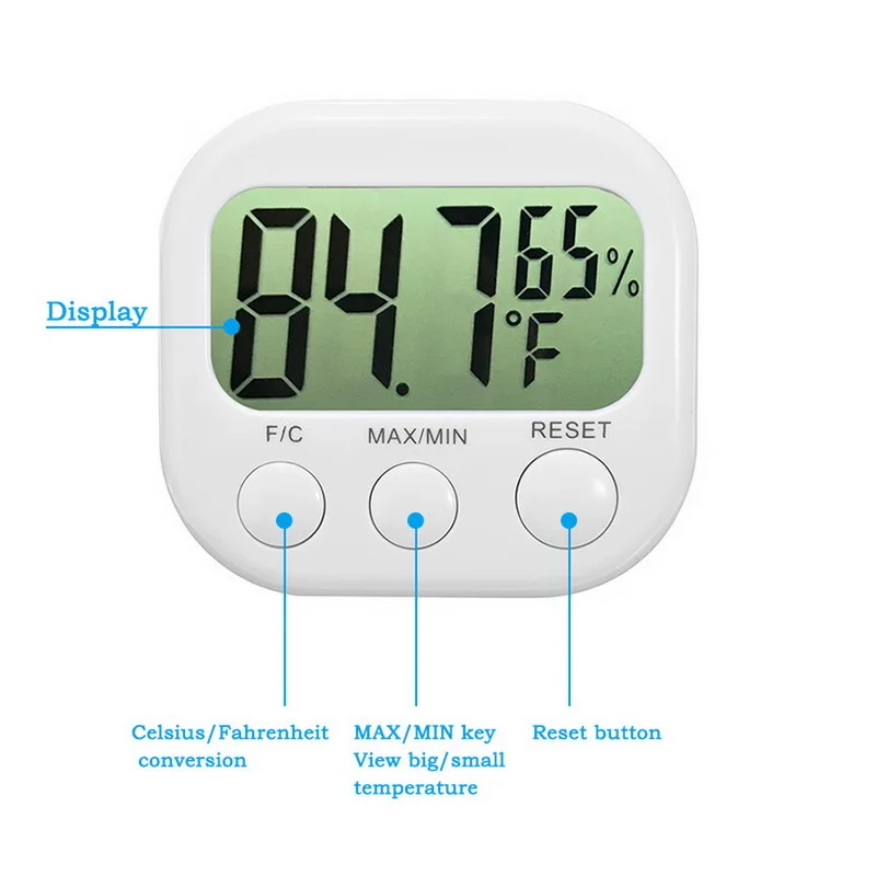 Новейший электронный ЖК-измеритель температуры и влажности внутри комнаты Цифровой термометр гигрометр цифровой гигрометр термометр