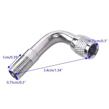 

Stem Tyre Valve Extension Adapter Universal 2pcs Tyre Valve Extension Adapter 90 Degree For Motorcycle Car