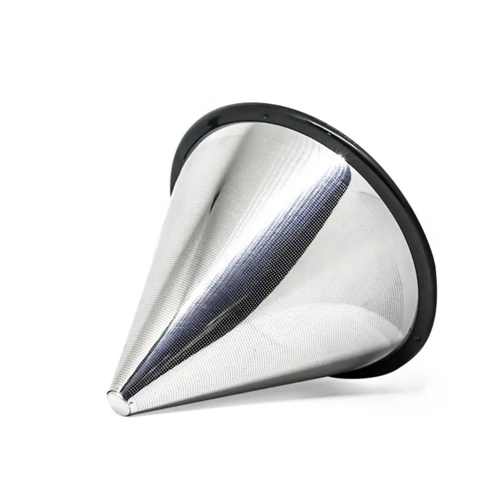 

Single Layer Reusable Stainless Steel Tea Strainer Coffeeware Kitchen Dining Tool For 1-2 Cups Coffee Filter