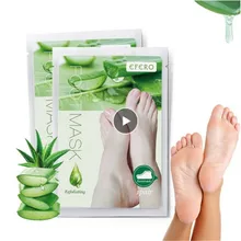 EFERO 2 шт./1 пара, маска для удаления омертвевшей кожи, Отшелушивание ног, носки, педикюр, пилинг, детская маска для ног, маска для пилинга ног TSLM2