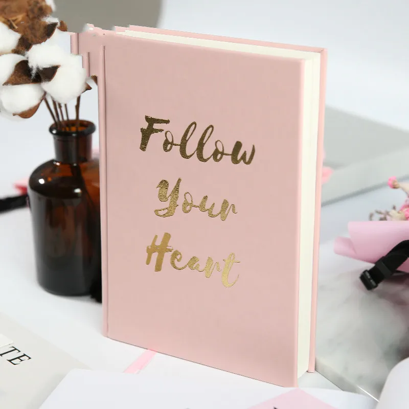 Кожаный чехол толстый ноутбук Розовый блокнот s и журналы линия планировщик