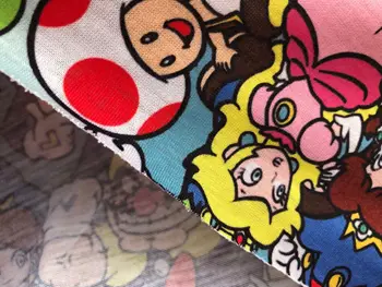 

mario pattern polyester fabric DIY sewing fabric width 160cm 1yard