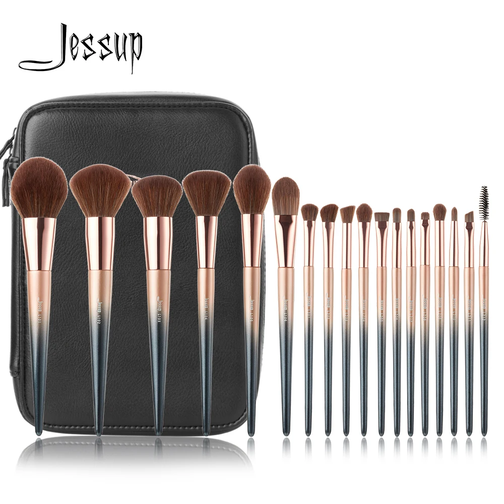 PROD 32902299679 Jessup brushes 18pcs Makeup brushes set & 1PC Cosmetic
bag women Make up brush Powder Foundation Precision Pencil eyeshadow