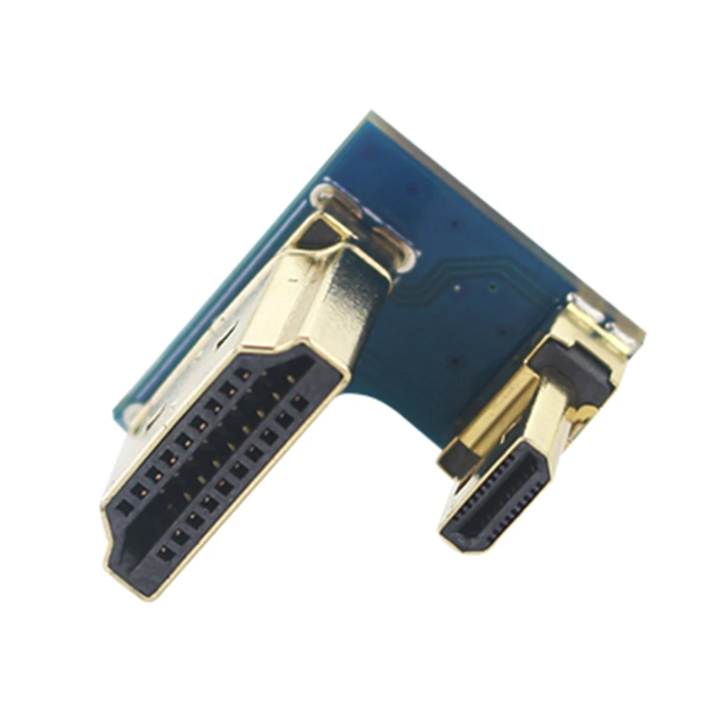 2 шт. аксессуары практичные связывающие детали HDMI к HDMI портативный адаптер конвертер маленький прочный металл для Raspberry Pi 4B Micro