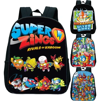 

2020 New Children Super Zings Backpack Kindergarten Rucksack Print Primary Schoolbag Superzings Bookbag Child Start School Gift