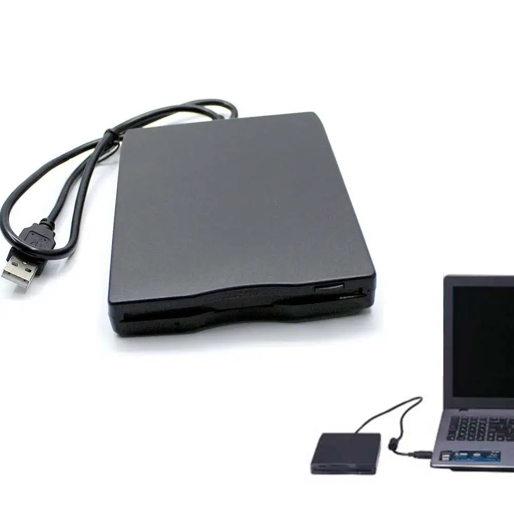  PortableB External Diskette Drive 1.44 MB Floppy Disk FDD 12 Mbps CD-ROM for Driver for Desktops La