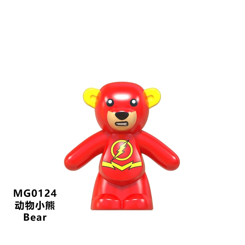 

Singel Sale Legoing Animal Bricks Kid & Babies Park World Animals Bear Simulation Toys Building Blocks MG0124 Legoing Bears Doll