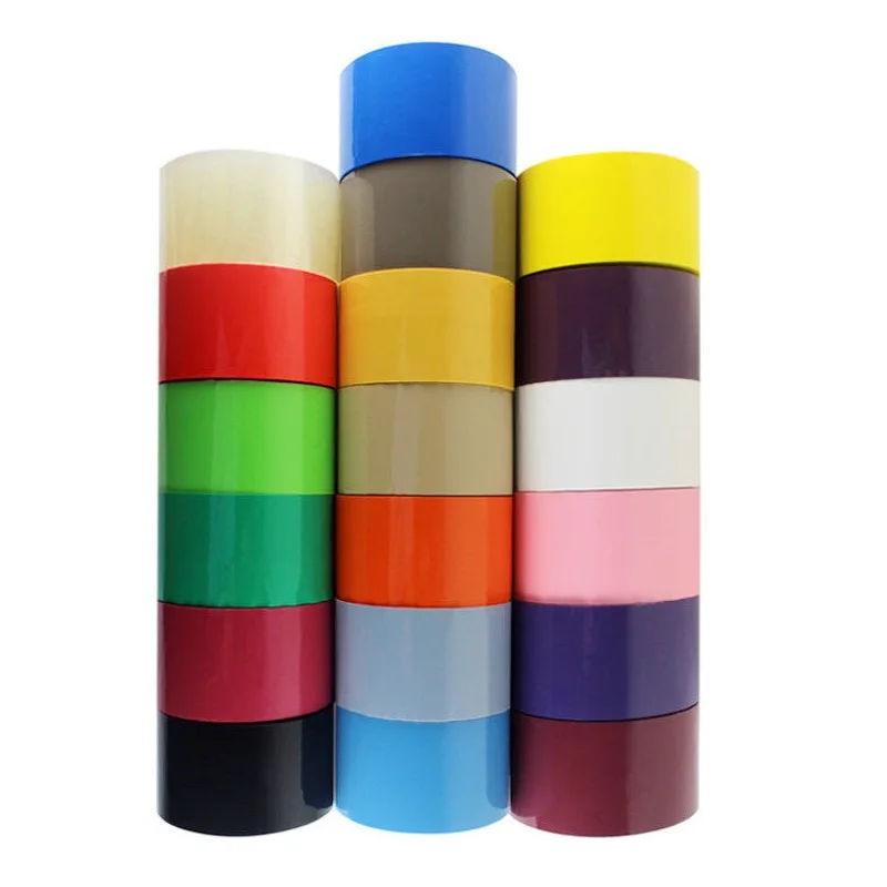 Colored Adhesive Tape OPP Carton Sealing Red Blue Yellow Green Purple Pink Black White Multicolor