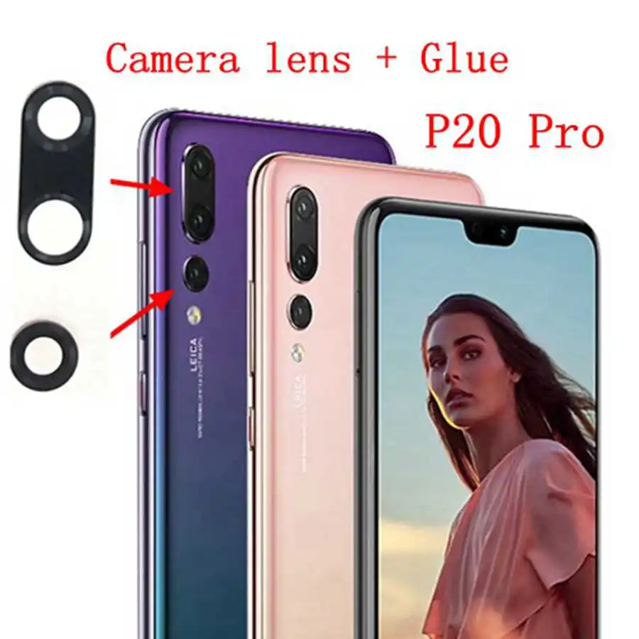 2pcs Lot New Back Rear Camera lens glass replacement Huawei P20 P20 lite P20 Pro P30 4