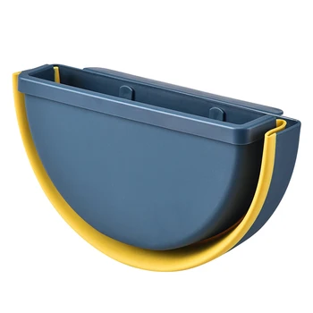 

Hanging Cabinet Mounted Trash Can Folding Garbage Bin Can Rubbish Container for Kitchen Bathroom car _WK