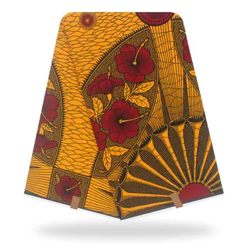 

Nigerian New Style African 100% Cotton Wax Beautiful Wax Print Fabric Ankara 6Yards High Quality Real Wax Y200514-31