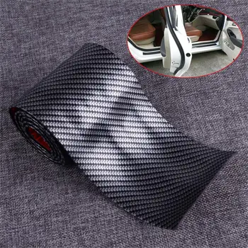 

DWCX Universal Carbon Fiber Style Rubber DIY Door Sill Edge Protector Guard Strip Anti-Collision Trim Sticker Styling