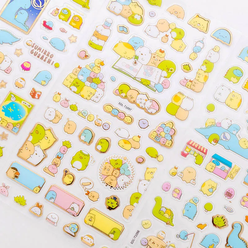 

Cute Dolphin Stickers Adhesive PVC Sticker Flower Kawaii Foil Stationery StickersFor Kids DIY Decor Scrapbooking Diary Supplies