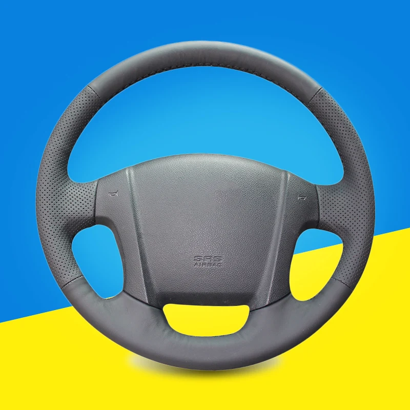 Строченная Автомобильная Оплетка на руль для Kia Sportage 2 2005 2010 2009|Чехлы руль| |