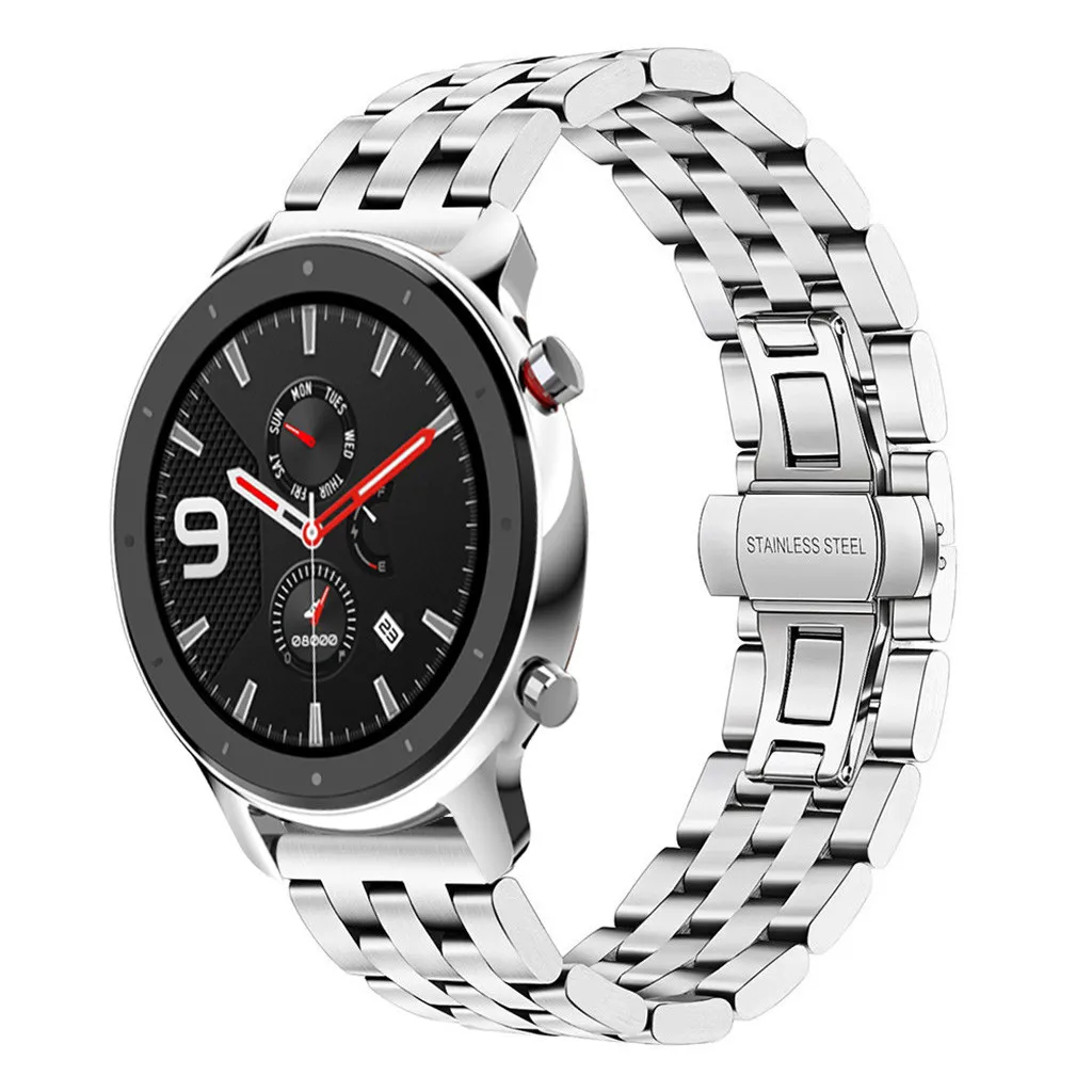 Сменный ремешок из нержавеющей стали металлический каркас для AMAZFIT GTR 47 мм